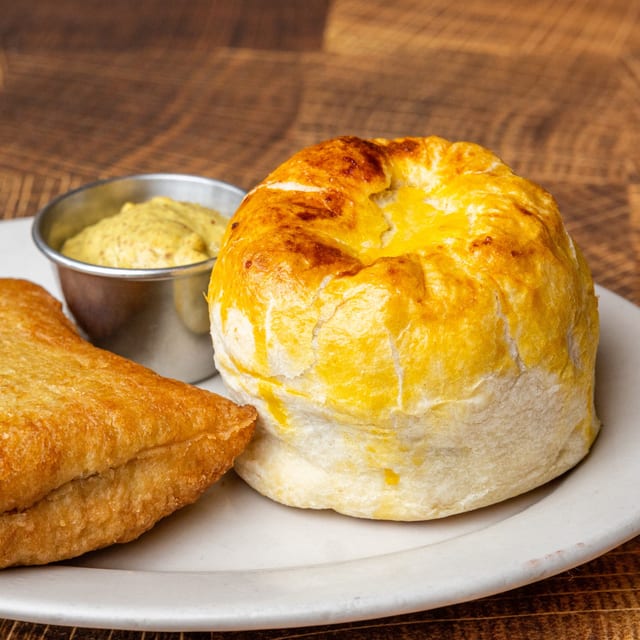 Homemade Potato Knish.