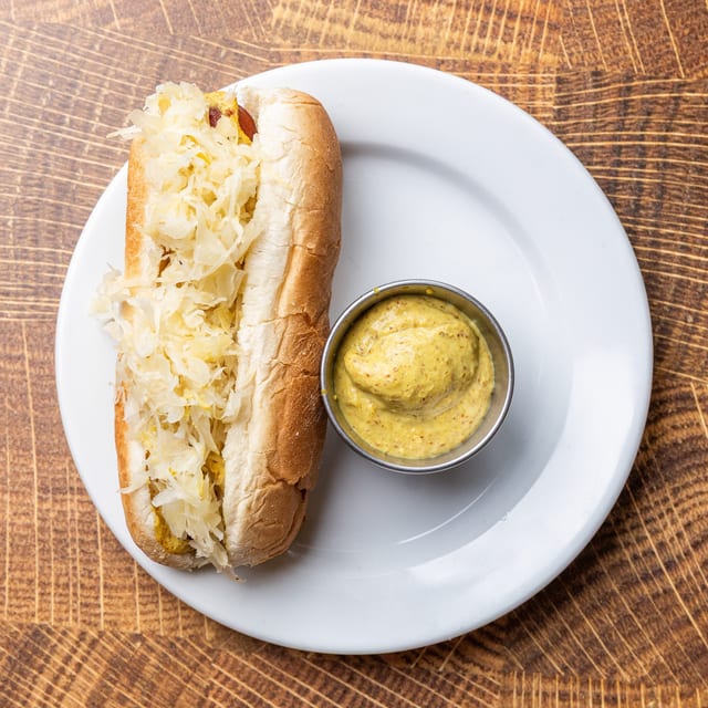 Hebrew National Hot Dog.