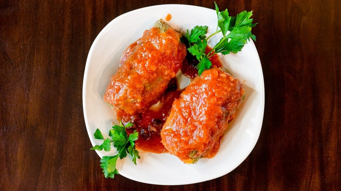 Stuffed Cabbage Dinner.