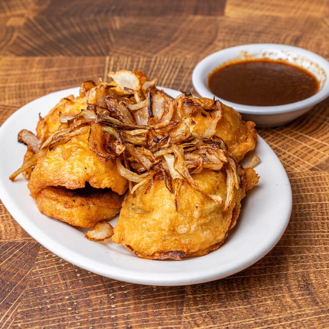 Fried Kreplach.